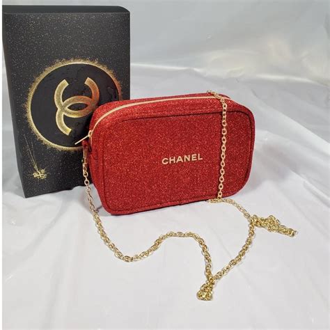 chanel pouch with chain|chanel cosmetic pouch price.